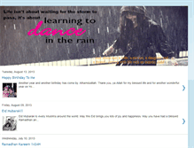 Tablet Screenshot of learningto-danceintherain.blogspot.com