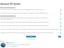 Tablet Screenshot of discountwiigames.blogspot.com