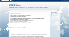 Desktop Screenshot of gittigidiyorapi.blogspot.com