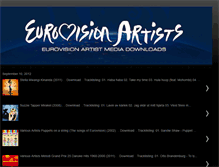 Tablet Screenshot of eurovisionartists.blogspot.com