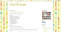 Desktop Screenshot of cup-of-sugar.blogspot.com