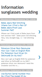 Mobile Screenshot of informatiosunglassweddin.blogspot.com