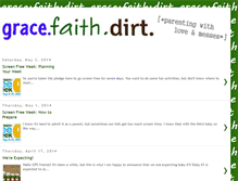 Tablet Screenshot of gracefaithdirt.blogspot.com