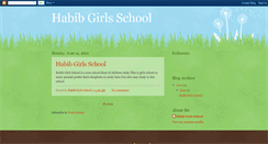 Desktop Screenshot of habibgirlsschool.blogspot.com