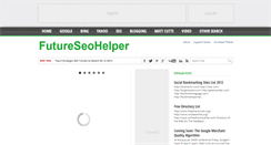 Desktop Screenshot of futureseohelper.blogspot.com
