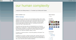 Desktop Screenshot of ourhumancomplexity.blogspot.com