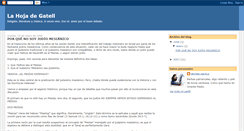 Desktop Screenshot of lahojadegatell.blogspot.com