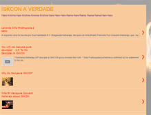 Tablet Screenshot of iskconaverdade.blogspot.com