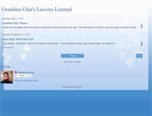 Tablet Screenshot of grandmacharslessonslearned.blogspot.com