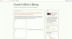 Desktop Screenshot of coachleecollins.blogspot.com