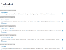Tablet Screenshot of frankengirl.blogspot.com