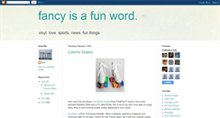 Desktop Screenshot of fancyisafunword.blogspot.com