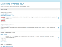 Tablet Screenshot of marketingyventas360.blogspot.com