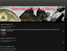 Tablet Screenshot of esoterismoygobiernoenamerica.blogspot.com