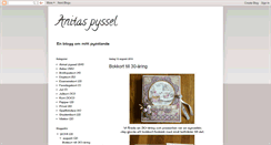 Desktop Screenshot of anitaspyssel.blogspot.com