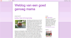 Desktop Screenshot of goedgenoegmama.blogspot.com