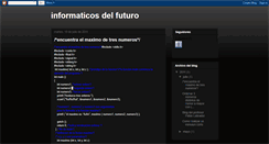 Desktop Screenshot of informaticosdelfuturo.blogspot.com