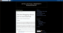 Desktop Screenshot of intellectualpropertymgmt.blogspot.com