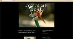 Desktop Screenshot of joyismygoal.blogspot.com