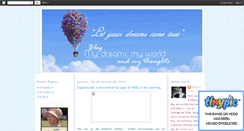 Desktop Screenshot of mydreams-myworld-mythoughts.blogspot.com