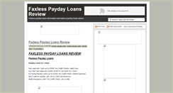 Desktop Screenshot of faxless-payday-loans-review.blogspot.com