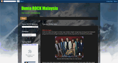 Desktop Screenshot of duniarockmalaysia.blogspot.com