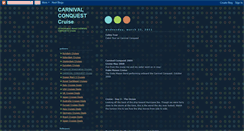 Desktop Screenshot of carnivalconquest-cruise.blogspot.com
