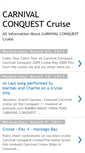 Mobile Screenshot of carnivalconquest-cruise.blogspot.com
