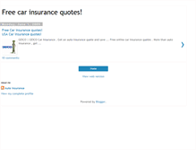 Tablet Screenshot of car-free-insurance.blogspot.com