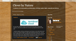 Desktop Screenshot of cleverbynature.blogspot.com