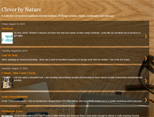 Tablet Screenshot of cleverbynature.blogspot.com