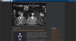 Desktop Screenshot of flickdomdictum.blogspot.com