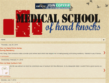 Tablet Screenshot of medicalschoolofhardknocks.blogspot.com