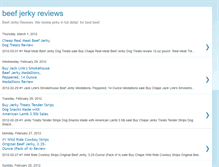 Tablet Screenshot of beef-jerky-reviews.blogspot.com