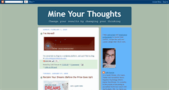 Desktop Screenshot of mineyourthoughts.blogspot.com