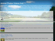 Tablet Screenshot of animalphotosvideoshub.blogspot.com