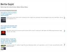 Tablet Screenshot of beritagajet.blogspot.com