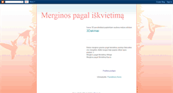 Desktop Screenshot of merginospagaliskvietima.blogspot.com