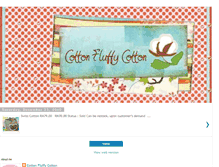 Tablet Screenshot of cottonfluffycotton.blogspot.com