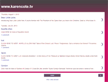 Tablet Screenshot of karencotetv.blogspot.com