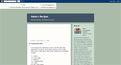 Desktop Screenshot of helensrecipes.blogspot.com
