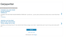 Tablet Screenshot of ceejaywriter.blogspot.com
