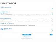 Tablet Screenshot of lasmatematicasenlahistoria.blogspot.com