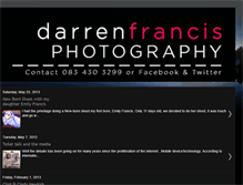 Tablet Screenshot of darrenfrancisphotography.blogspot.com