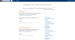 Desktop Screenshot of andreainthesouthwest.blogspot.com