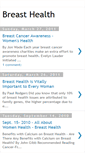 Mobile Screenshot of breast-health-cure-writter.blogspot.com