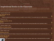 Tablet Screenshot of inspirationalstoriesintheclassroom.blogspot.com