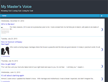 Tablet Screenshot of mymastersvoice-callie.blogspot.com