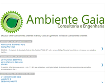 Tablet Screenshot of licenciamentoambientalbrasil.blogspot.com