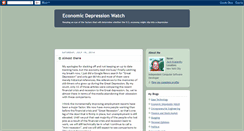 Desktop Screenshot of economicdepressionwatch.blogspot.com